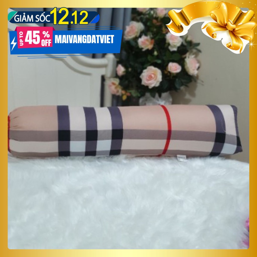 [Free ship-Giá rẻ nhất]Ruột gối ôm, ruột gối ôm ép hơi 35x100cm,mẫu kẻ bbry