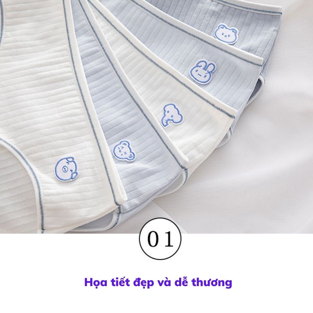 Quần lót nữ cotton thấm hút mồ hôi siêu tôn dáng gợi cảm kháng khuẩn khử mùi họa tiết đẹp và dễ thương JOCOSI L861