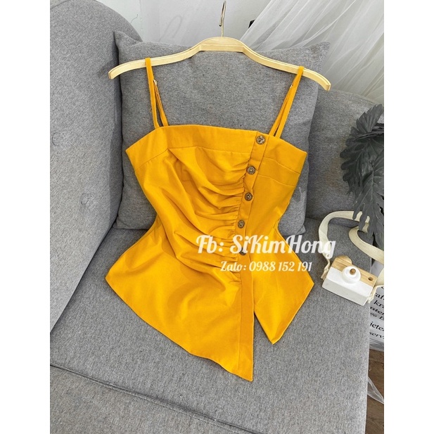 Áo hai dây xẻ tà dễ thương ( Ảnh shop chụp thật) | BigBuy360 - bigbuy360.vn