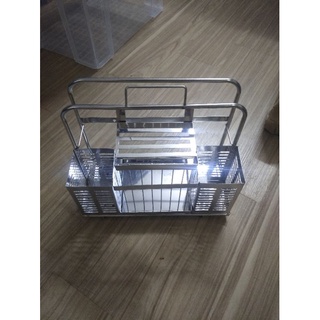 GIÁ KỆ ĐỂ DAO, THỚT INOX ĐA NĂNG 30*15*35cm