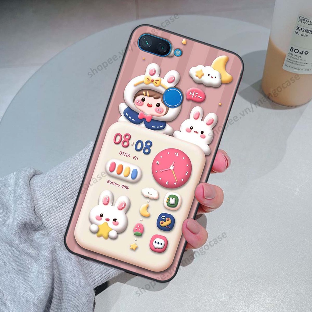 Ốp lưng Xiaomi Mi 8 SE / Mi 8 Lite hình gấu, thỏ, đồng hồ cute dễ thương
