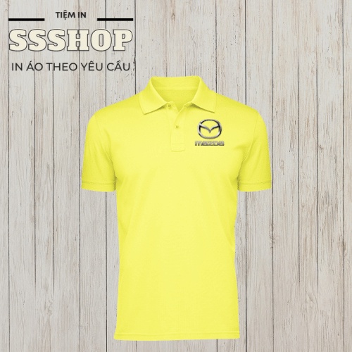 Áo polo nam hãng xe ô tô Mazda, áo thun có cổ chất vải cotton co dãn 4 chiều, thoáng mát sang trọng, không xù lông