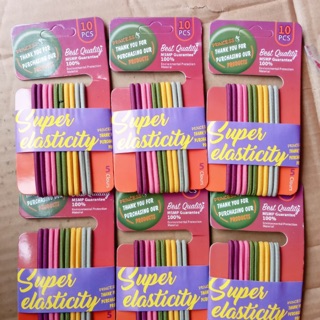 Set 10 thun cột tóc cực bền 5 màu