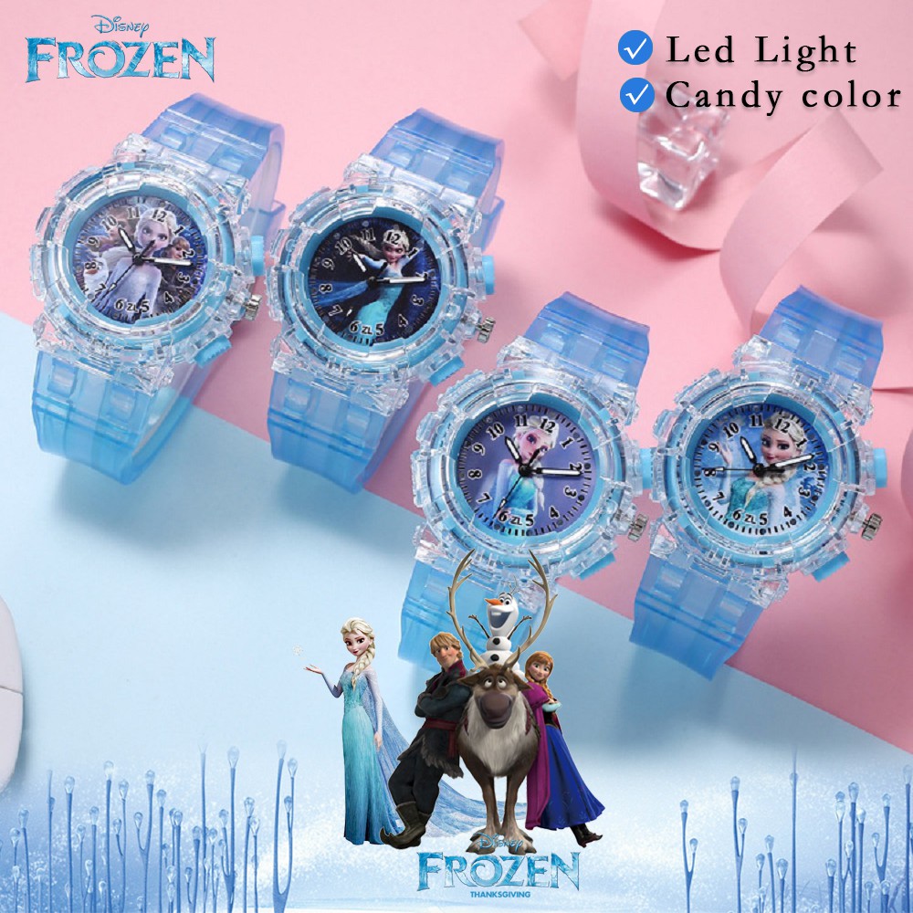 Đồng Hồ Điện Tử LED Hình Người Nhện / Hello Kitty / Paw Patrol / Frozen Cho Bé 2022