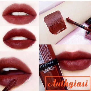 Son kem Bourjois Rouge Edition Velvet Pháp 33 màu Đỏ Nâu siêu hot