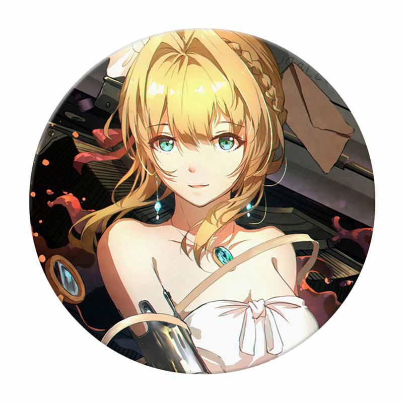 Huy hiệu IN HÌNH VIOLET EVERGARDEN anime chibi xinh xắn dễ thương