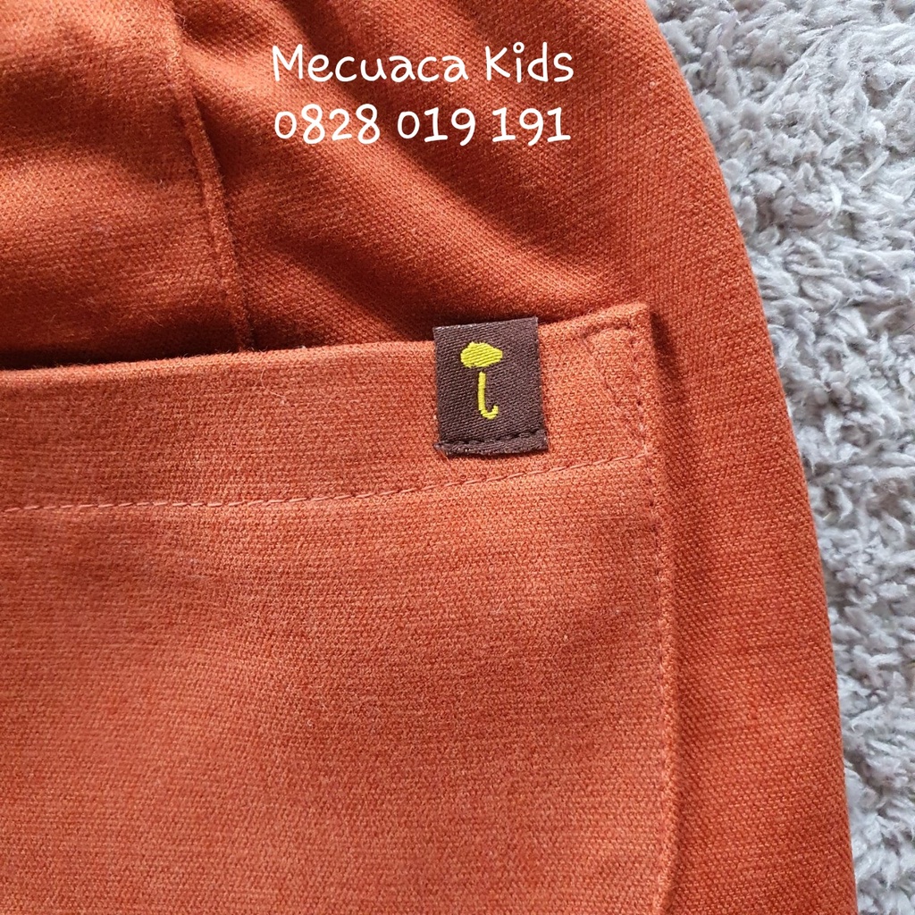 [90-120] Quần cam đất cạp dệt kim xuất Hàn cho bé trai bé gái