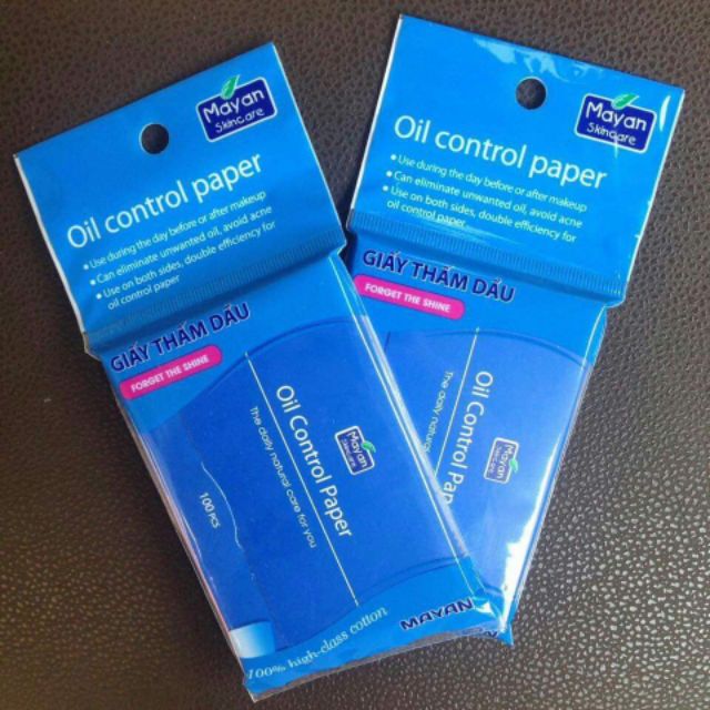 Giấy Thấm Dầu Mayan Oil Control Paper 100 tờ