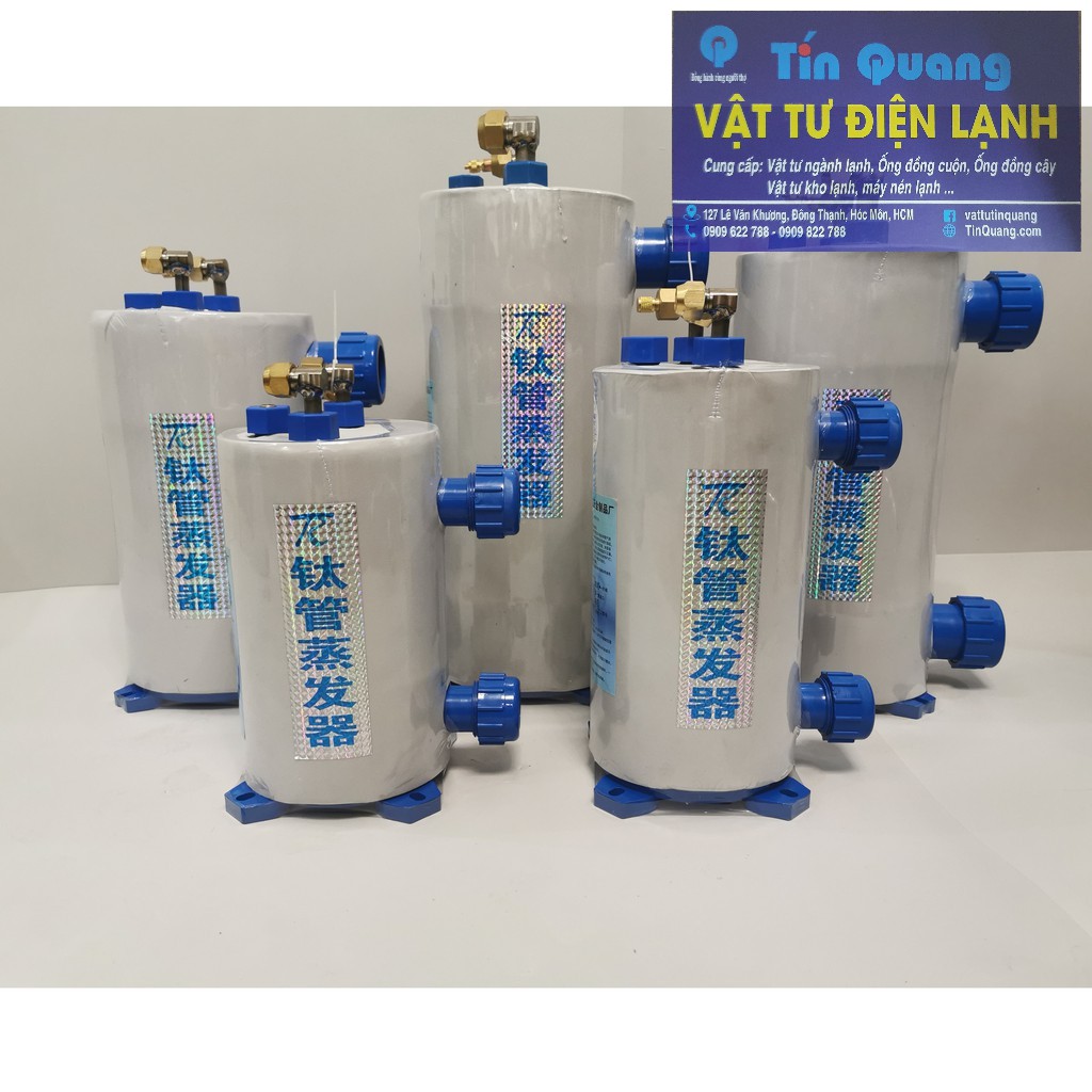 Bầu làm lạnh TITAN 1.5HP làm lạnh nước hồ cá, hải sản, thủy canh