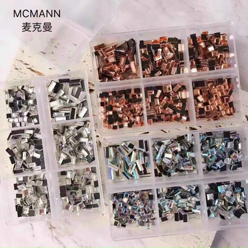 đá khay chân bằng mix hình vuông và hình chữ nhật