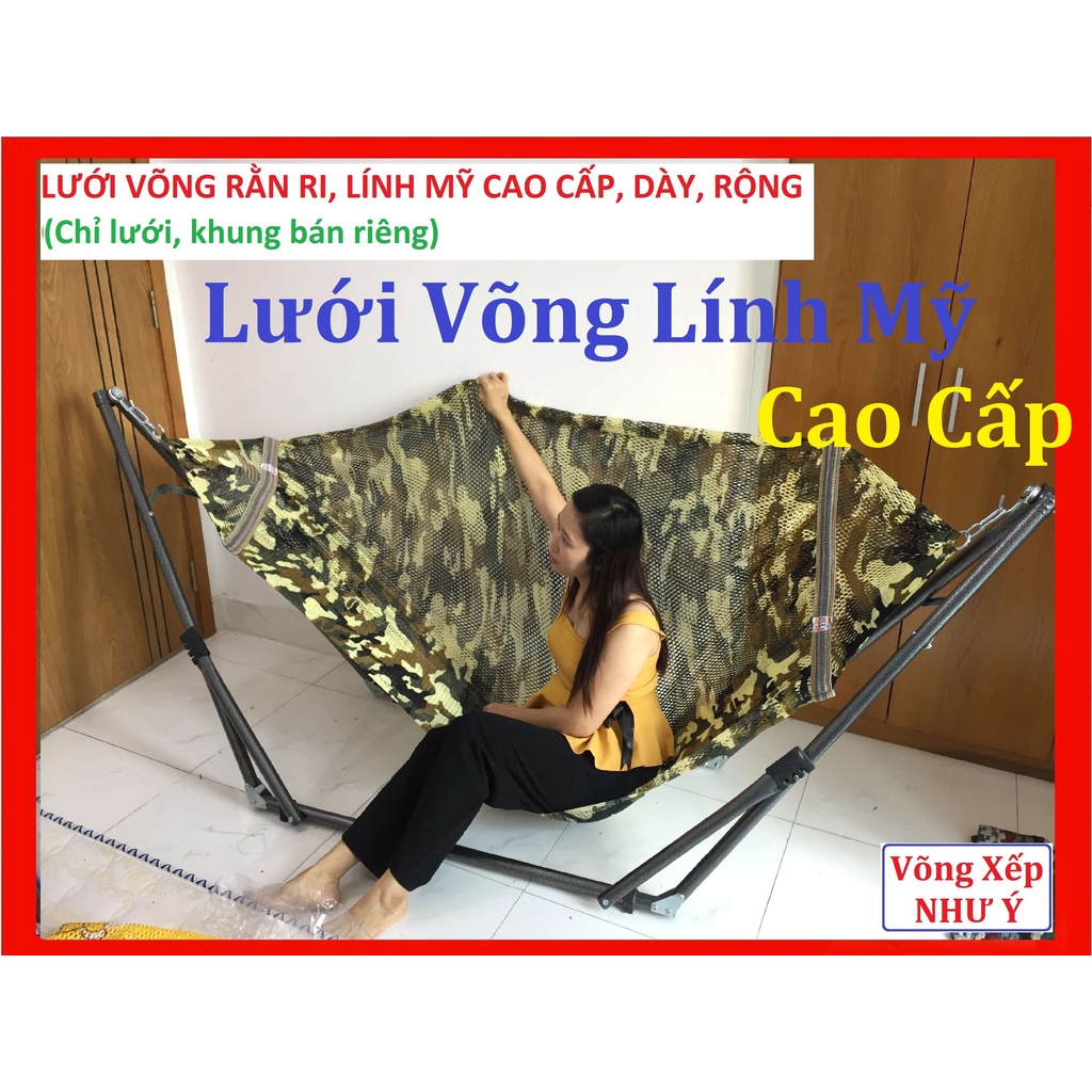 Lưới võng cỡ đại hình Lính Mỹ cao cấp