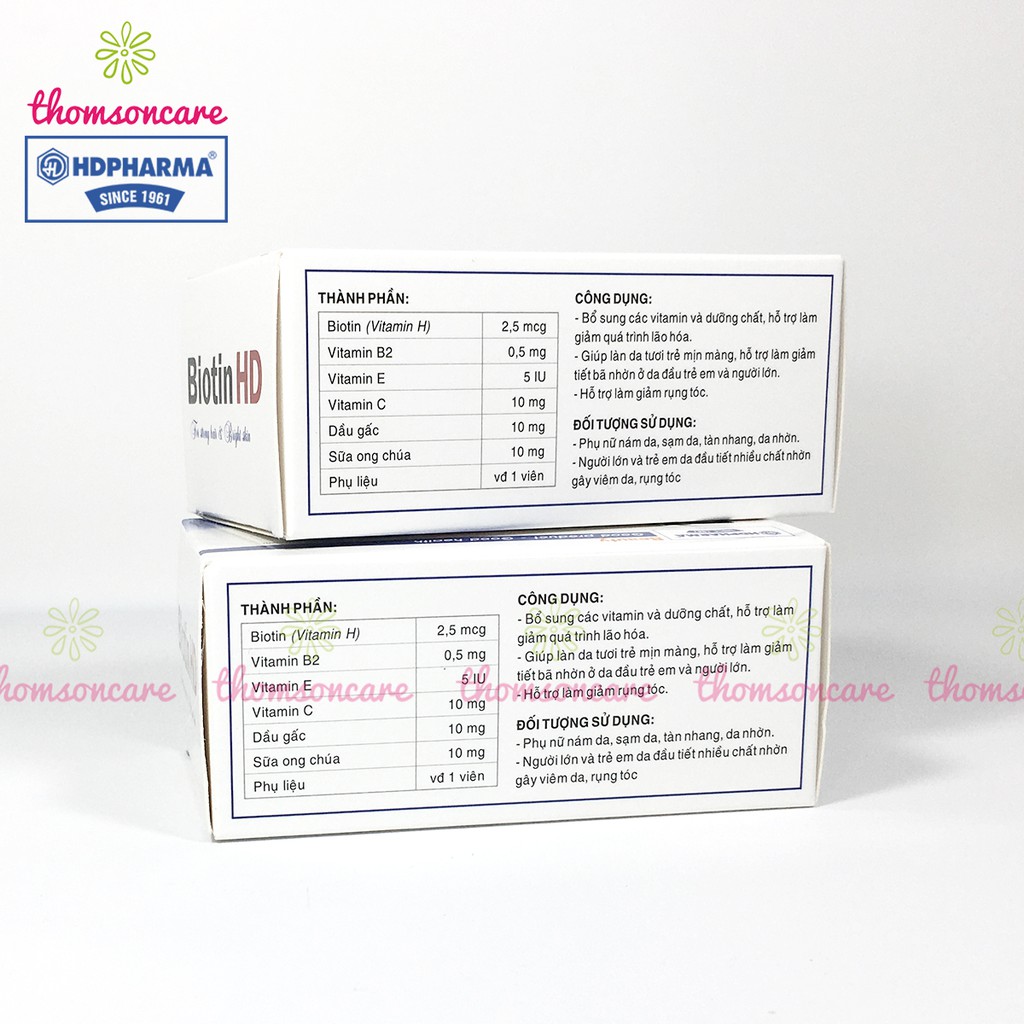 Bổ sung Biotin Vitamin H - giúp giảm rụng róc, sạm da - Hộp 100 viên | BigBuy360 - bigbuy360.vn