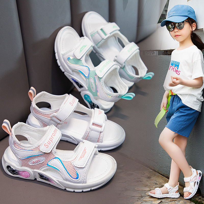 Boys and Girls New Style Sandals Fashionable Korean Style Soft Bottom Non-Slip Beach Shoes Summer Casual Girls Internet Celebrity Children's Shoes【4Month10Day After】 r2LN