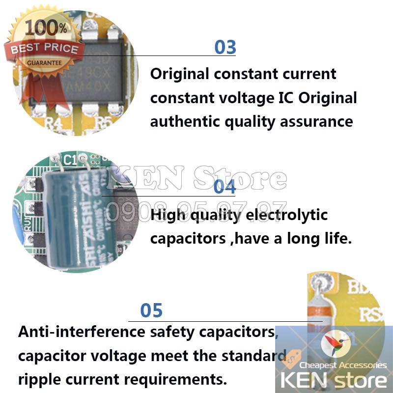 Nguồn led driver, bộ chuyển dòng, chấn lưu cho chip led luxeon | BigBuy360 - bigbuy360.vn