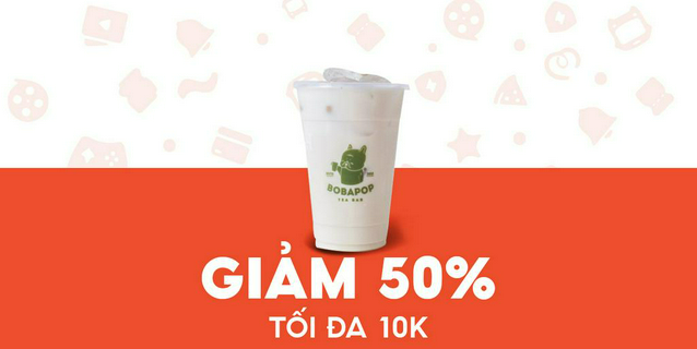 - bobapop - giảm 10k cho trà sữa gạo nâu