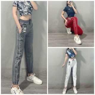 Quần thể thao nữ, Quần jogger nữ tập Gym, Yoga viền trắng