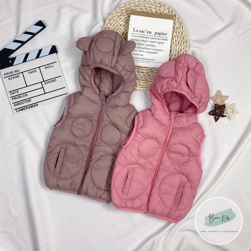 Áo Phao gile lông vũ siêu nhẹ cho bé Boru.kids21