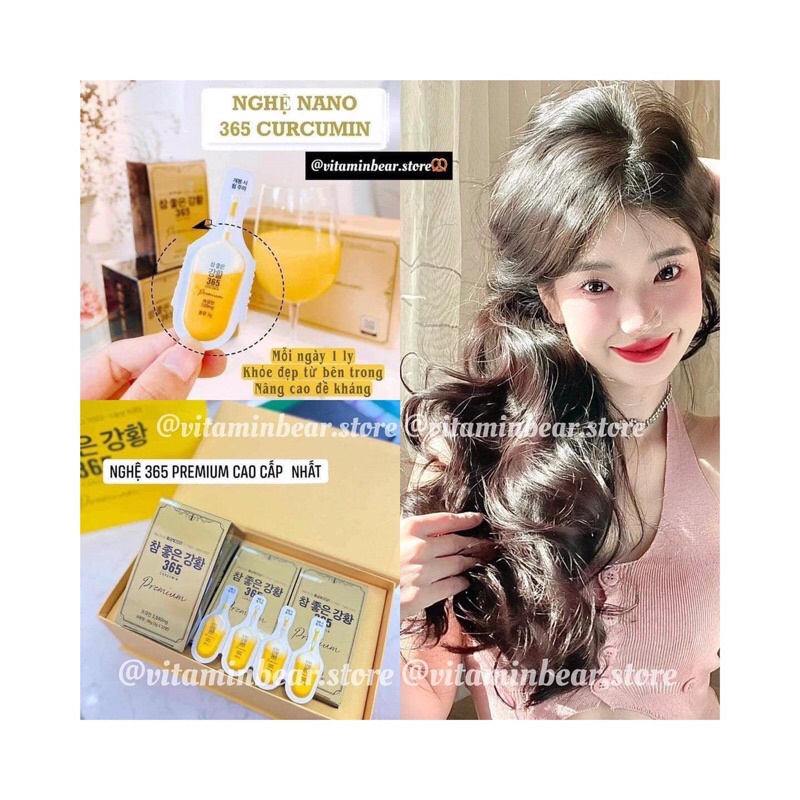 Nghệ N-ano 365 curcumin Hàn Quốc cao cấp bán lẻ từ 12 ống