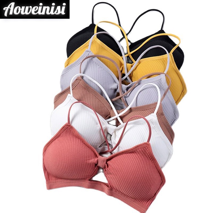 Áo lót AOWEINISI thiết kế nơ quyến rũ cho phụ nữ