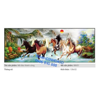 Tranh đính đá bát mã 88651