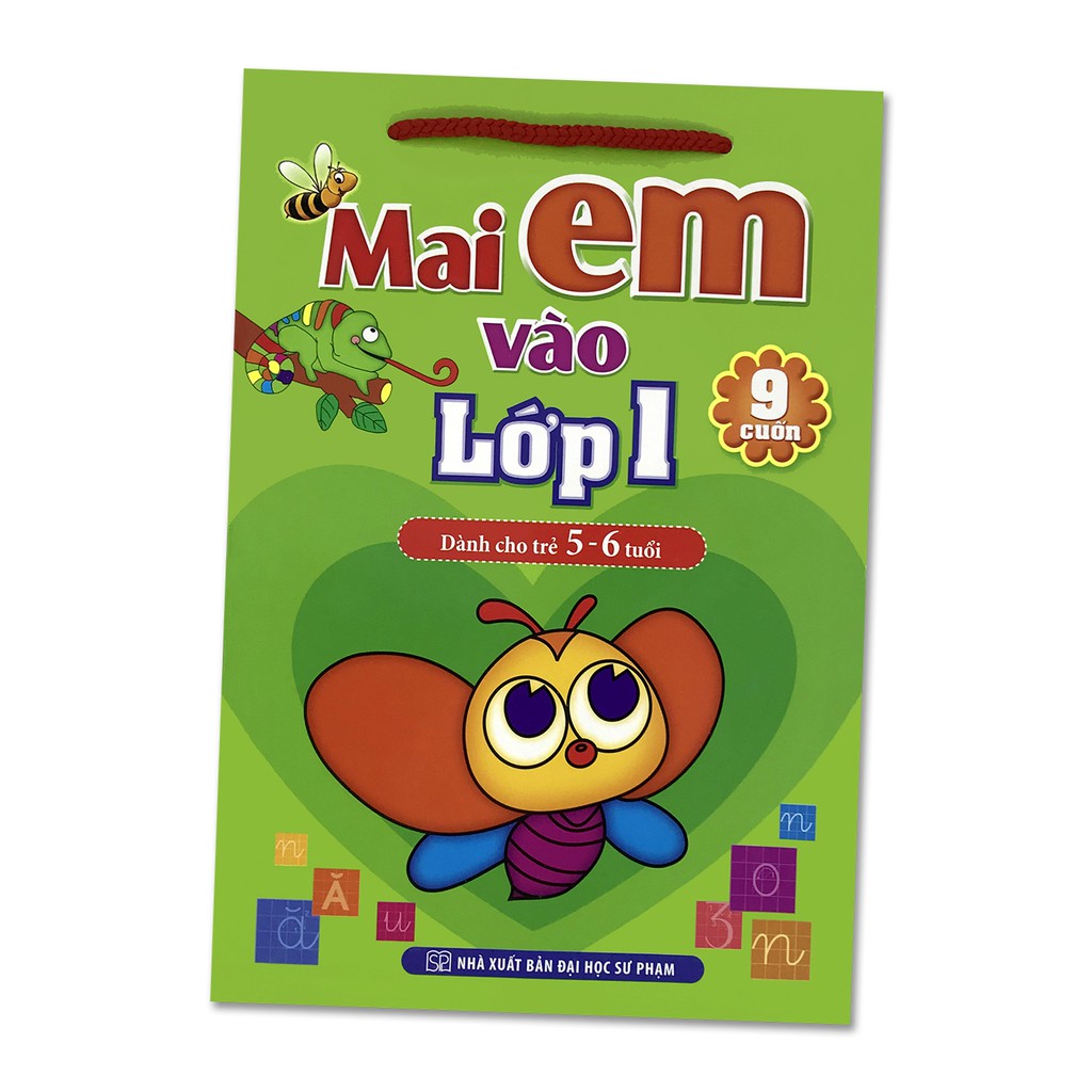 Sách - Mai em vào lớp 1 (Túi 9 cuốn, 5-6 tuổi)