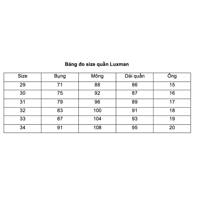 Quần âu sidetab trẻ trung, thời thượng của thương hiệu Luxman