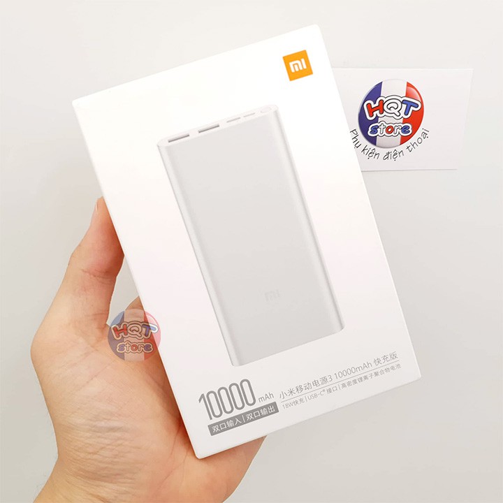 Pin sạc dự phòng Xiaomi 10000mAh Gen 3 2019 sạc nhanh 18W PLM13ZM