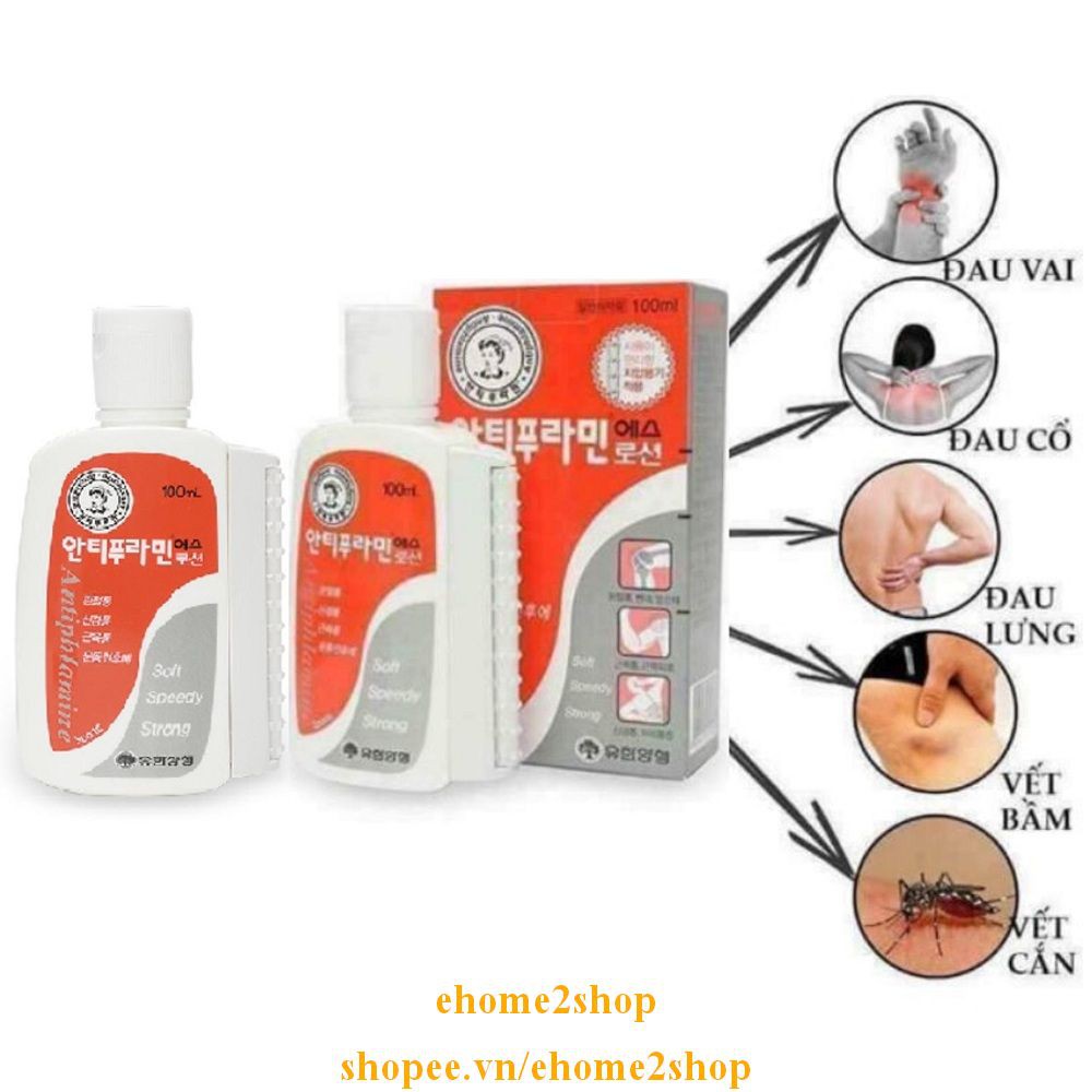 Dầu Nóng Xoa Bóp Hàn Quốc Antiphlamine shopee.vn/ehome2shop.