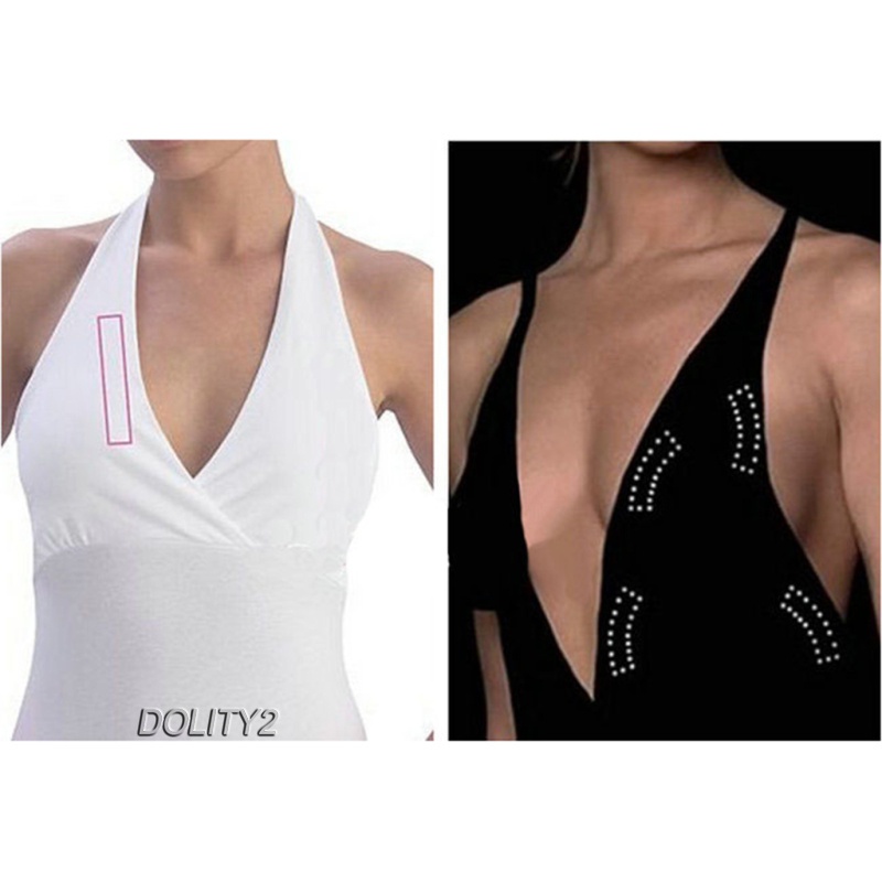 [Dolity 2] Cuộn Băng Dính Hai Mặt Màu Trong Suốt Dùng Cho Quần Áo / Đầm Cưới