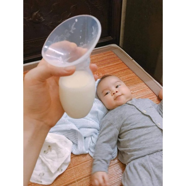 Thanh lý  Cốc hứng sữa NatureBond cốc hứng sữa dụng cụ hút sữa rãnh tay dành cho mẹ cho con ti