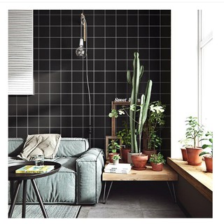 1 mét decal giấy dán tường Ô LỚN ĐEN khổ 45cm keo sẵn