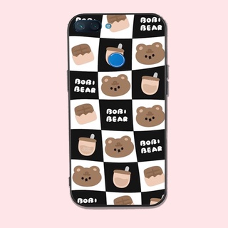 ốp lưng điện thoại Xiaomi mi 8 lite / redmi 6 ô vuông , đen ,trắng , đỏ , trerry