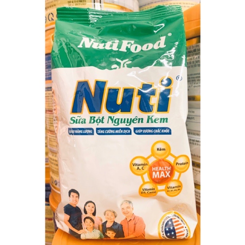 Sữa bột nguyên kem Nuti gói 400g