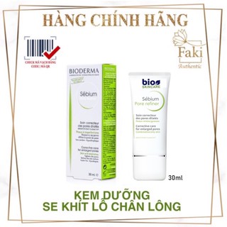 Kem se khít lỗ chân lông, giảm bóng nhờn Bioderma Sebium Pore Refiner 30ml