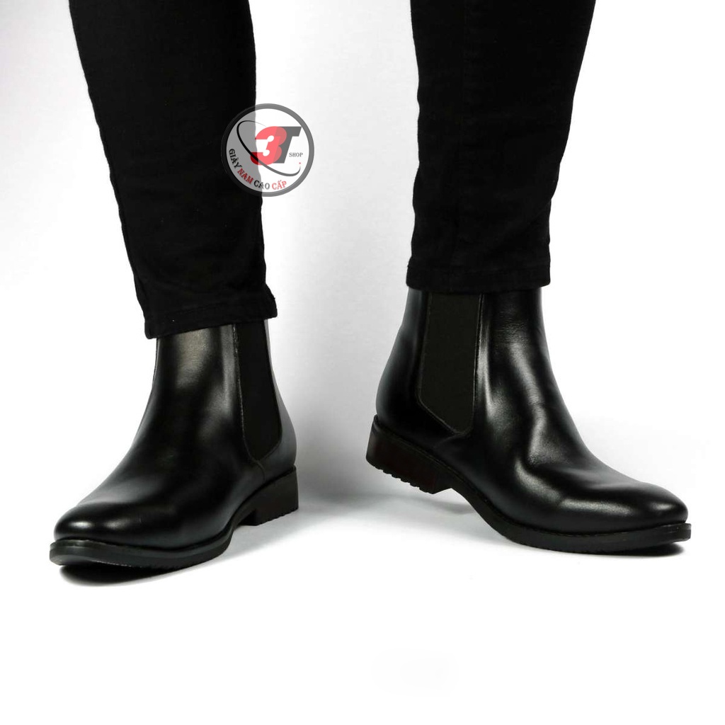 Chelsea Boots Classic Chất Liệu DA Bò Cao Cấp, giày bốt nam , Đế cao su mềm , Bảo hành 12 Tháng , Mẫu Thời Trang
