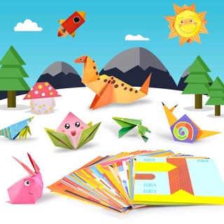 Giấy xếp hình origami họa tiết hoạt hình 3D sáng tạo cho bé