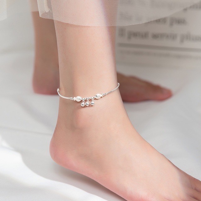 Lắc chân bạc H.A.S hình chuông cá - HLC7