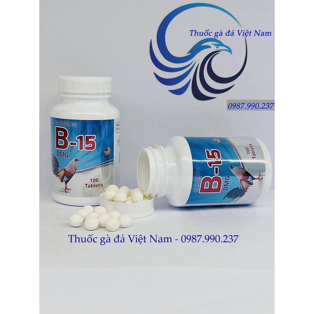 Thuốc Nuôi Gà Đá B15 hủ 100 viên