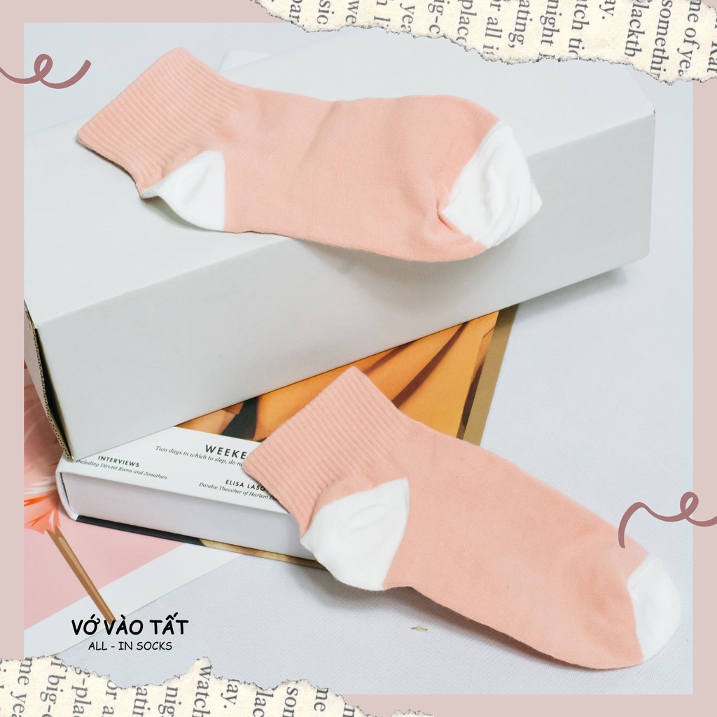 TẤT VỚ CỔ NGẮN NỮ HỒNG XINH XẮN