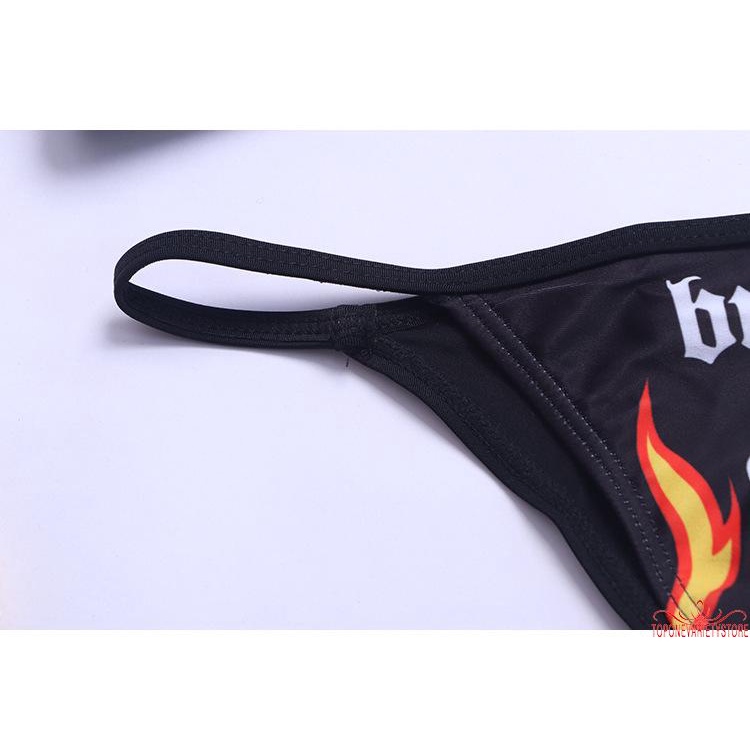 Set đồ tắm họa tiết đầu lâu lưng thấp quyến rũ dành cho nữ
 | BigBuy360 - bigbuy360.vn