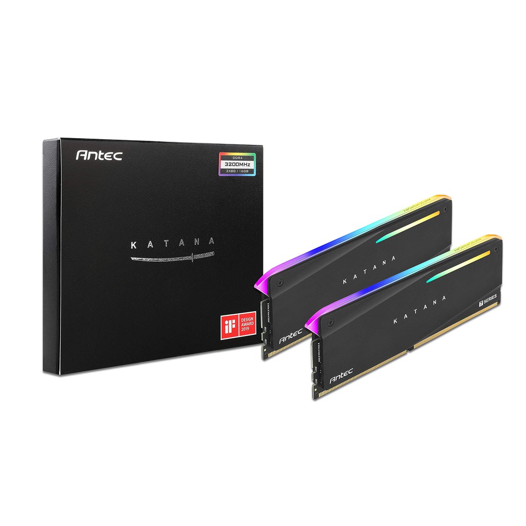 Ram PC Antec KATANA 7 Series RGB Black 16GB 3200Mhz DDR4 (2x8GB) AM4U32168G11-7DKR | BigBuy360 - bigbuy360.vn