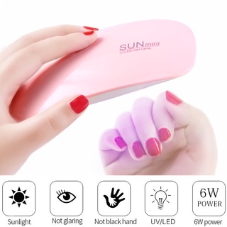 Đèn LED Mini Làm Khô Sơn Móng Tay 6W Cổng USB Tiện Dụng