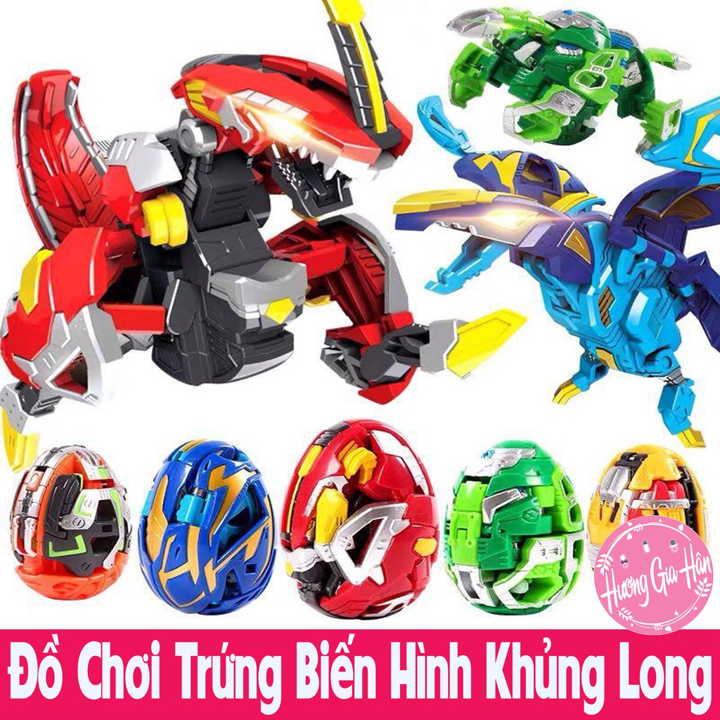 Đồ Chơi Trứng Khủng Long Biến Hình Cỡ Đại (7,5cm x 11cm) Giúp Bé Phát Triển Trí Tưởng Tượng Và Sáng Tạo