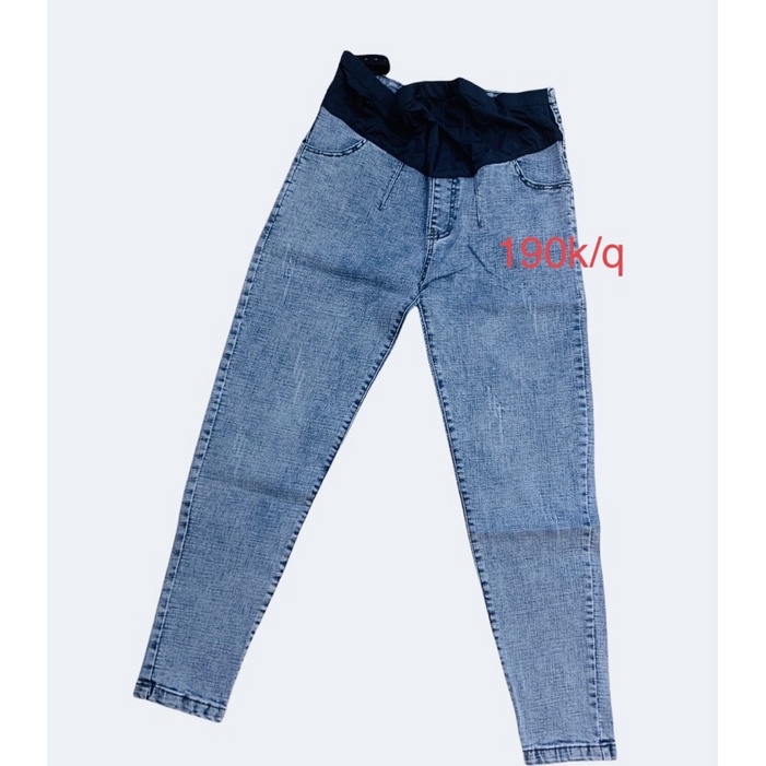 Quần baggy jean bầu