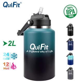 Bình nước giữ nhiệt quifit bằng thép không gỉ dung tích 2l & 3.8l