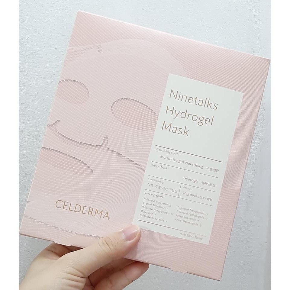 Mặt nạ thạch sinh học Celderma Ninetalks Hydrogel Mask