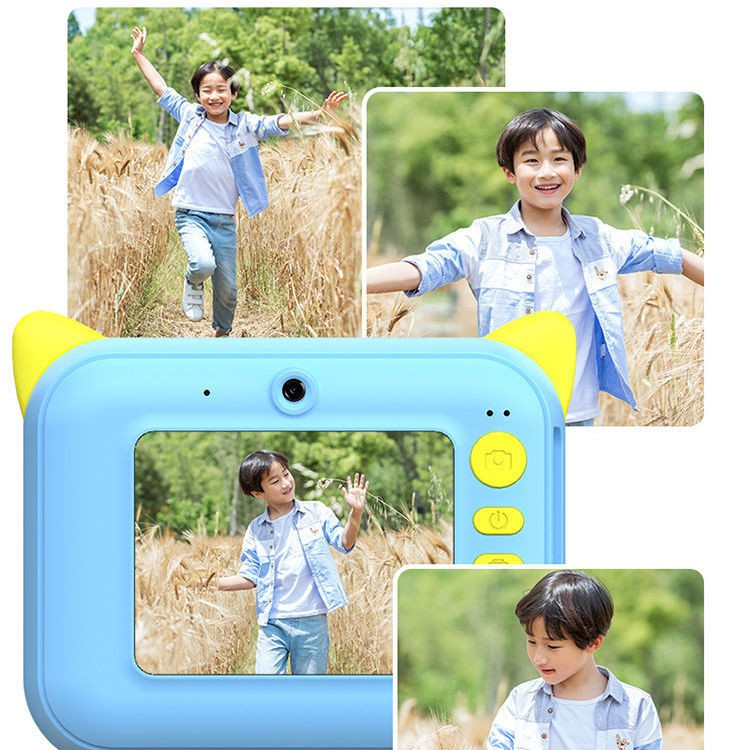 Ultra HD Polaroid Print Photo Máy ảnh trẻ em Mini Beauty Selfie Cleaning Star