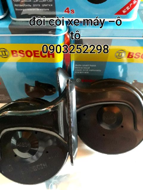 Còi sên - kèn sên xe máy âm thanh lớn - ô tô 12v -24v có clip