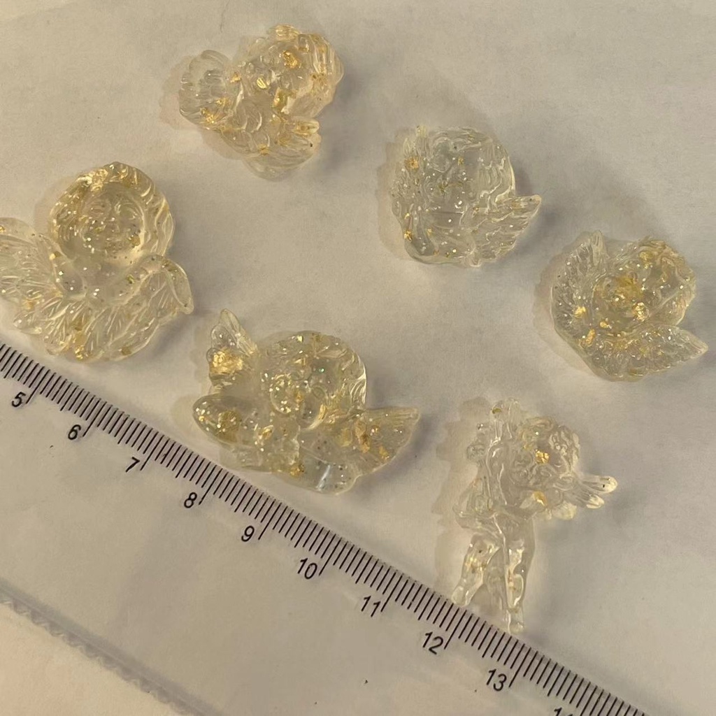 Keo Dán Trang Trí Ốp Điện Thoại Hình Thiên Thần Baroque Bằng Resin DIY
