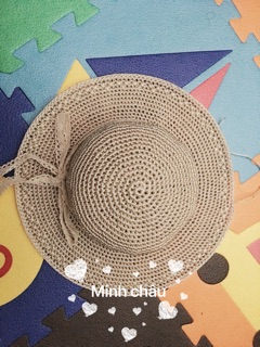 Combo Mũ vành tiểu thư handmade sợi thô